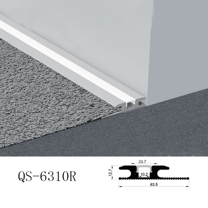 LED-Aluminium-Teppichkanten-Zierprofil für 10-mm-Lichterketten LED-Aluminium-Teppichkanten-Zierprofil für 10-mm-Lichterketten