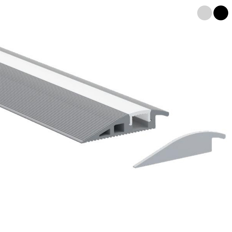 Kanál přechodového pruhu z LED koberce na dlaždice pro 10mm pruhová světla