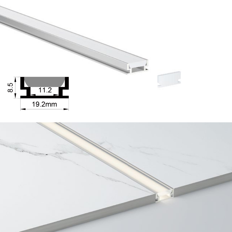 Recessed LED Floor Lighting Strip Profile