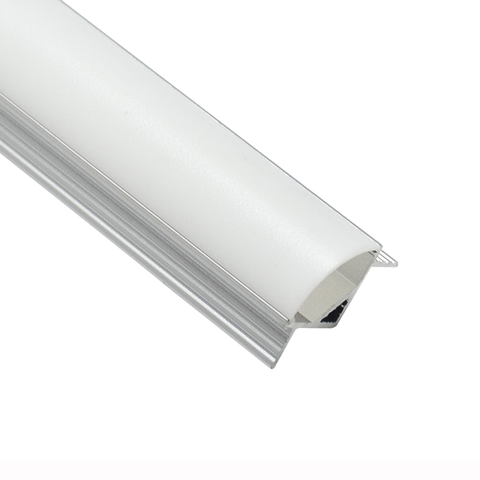 LED-Kanaldiffusor-Eckverkleidung für Wände für 8-mm-LED-Streifen