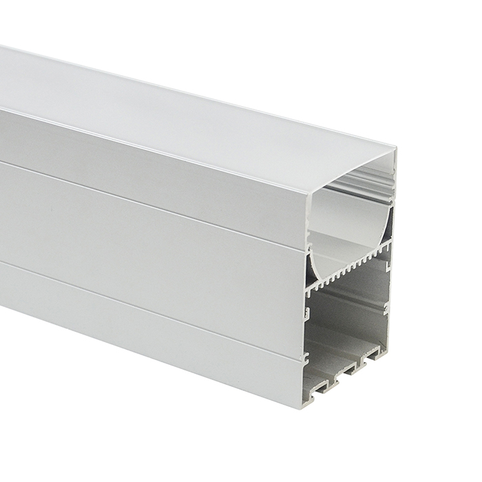 Hliníkový profil HL-A008 – vnitřní šířka 34.6 mm (1.36 palce) – eloxovaný vytlačovací kanál s LED páskem