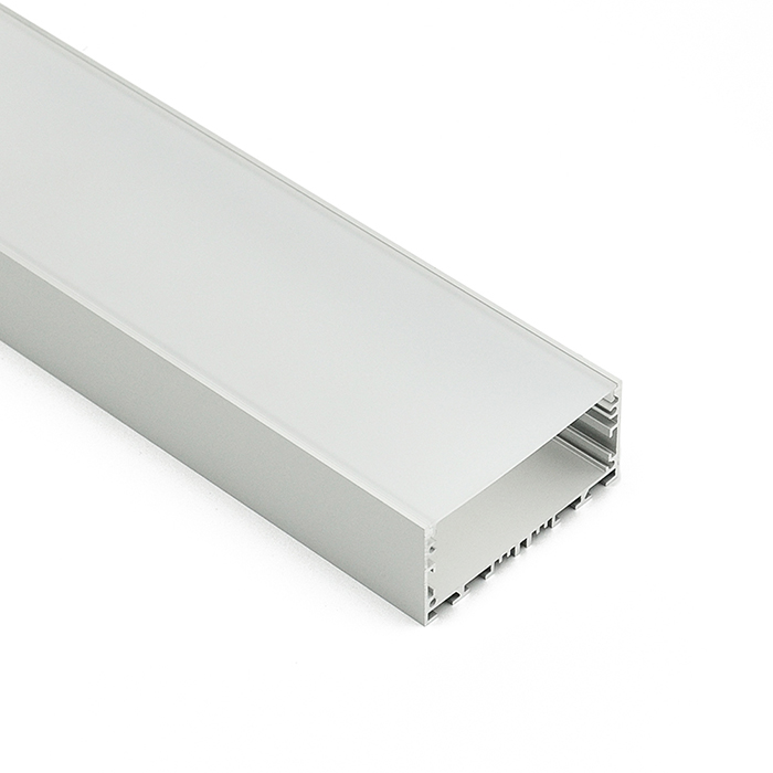 3palcový široký lineární profil s plochým závěsným světlem LED 55 mm vnitřní