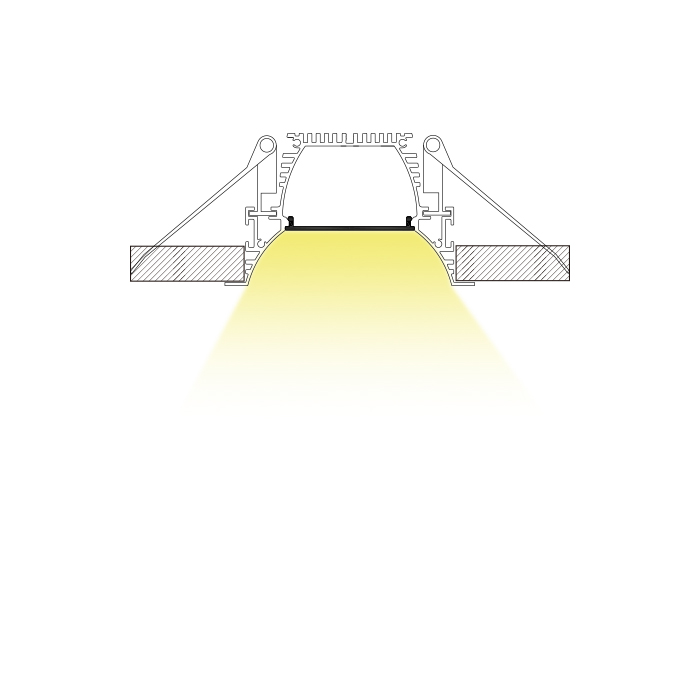 HL-A023 Aluminiumprofil – Innenbreite 32.8 mm (1.29 Zoll) – eloxierter Extrusionskanal für LED-Streifen, für LED-Streifenlichter HL-A023 Aluminiumprofil – Innenbreite 32.8 mm (1.29 Zoll) – eloxierter Extrusionskanal für LED-Streifen, für LED-Streifenlichter
