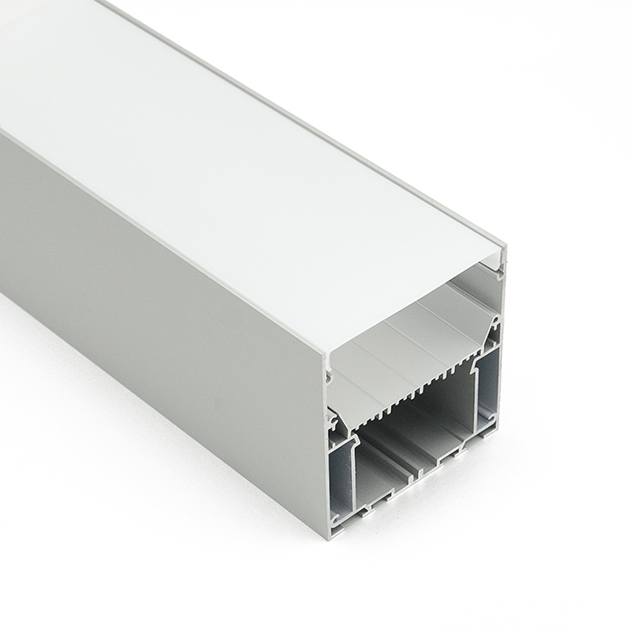 HL-A024-1 Aluminiumprofil – Innenbreite 66.3 mm (2.61 Zoll) – eloxierter Extrusionskanal für LED-Streifen, für LED-Streifenlichter