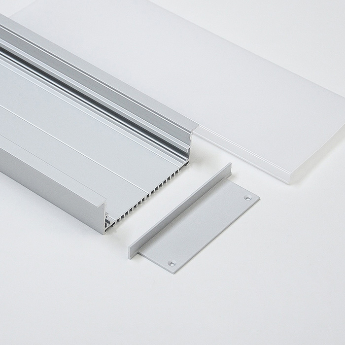 106mm wide 4 inch recessed led profile