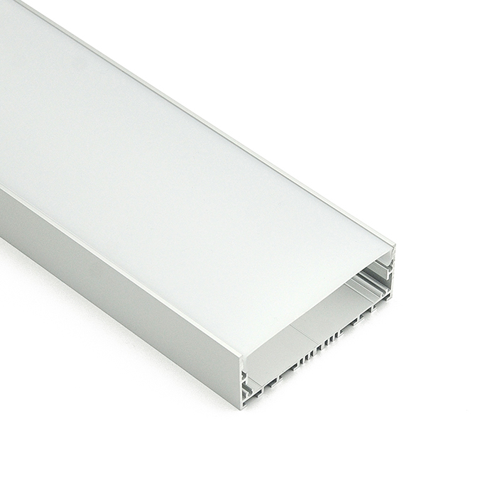 Velké zavěšené lineární ploché závěsné světlo LED kanál 71 mm vnitřní