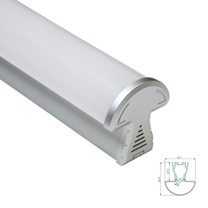 HL-A036-1 Aluminiumprofil – Innenbreite 9 mm (0.35 Zoll) – eloxierter Extrusionskanal für LED-Streifen, für LED-Streifenlichter