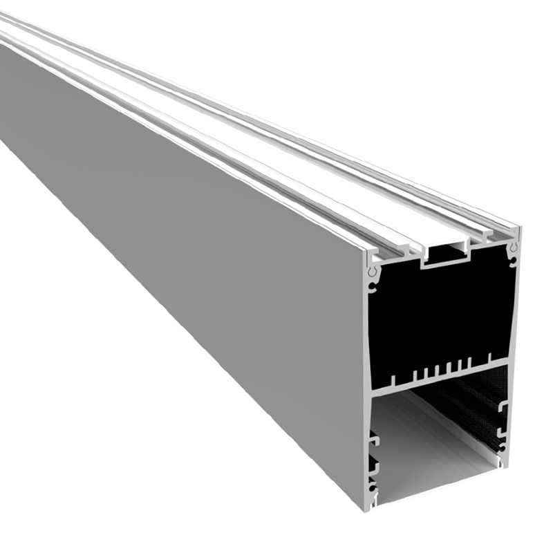 HL-A046-1 Aluminiumprofil – Innenbreite 48 mm (1.88 Zoll) – eloxierter Extrusionskanal für LED-Streifen