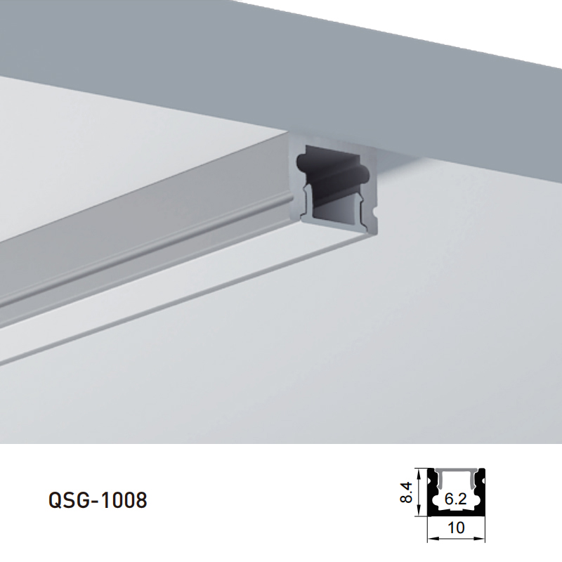 Mini LED kanálová hliníková tuhá světelná lišta pro 5 mm tenké LED flexibilní proužky Mini LED kanálová hliníková tuhá světelná lišta pro 5 mm tenké LED flexibilní proužky