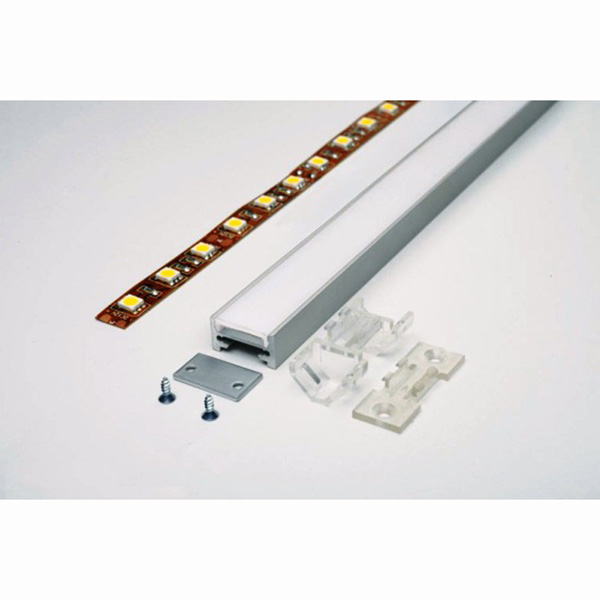 Difuzorové osvětlení s černým extrudovaným hliníkovým profilem pro 12mm flexibilní LED pásková světla Difuzorové osvětlení s černým extrudovaným hliníkovým profilem pro 12mm flexibilní LED pásková světla