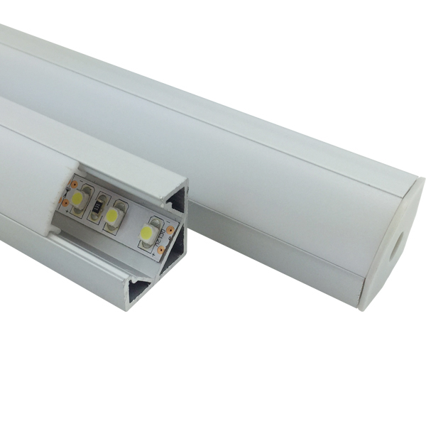 Hliníkový profil LED rohový kanál pro 12mm LED osvětlovací pásy Hliníkový profil LED rohový kanál pro 12mm LED osvětlovací pásy
