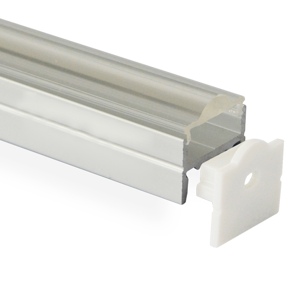 30° čočka difuzor LED kanál pro 15mm dvouřadé LED světelné pásy