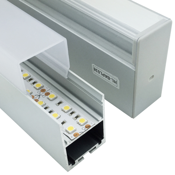 BAPL038 Aluminiumprofil – Innenbreite 26 mm (1.02 Zoll) – eloxierter Extrusionskanal für LED-Streifen BAPL038 Aluminiumprofil – Innenbreite 26 mm (1.02 Zoll) – eloxierter Extrusionskanal für LED-Streifen