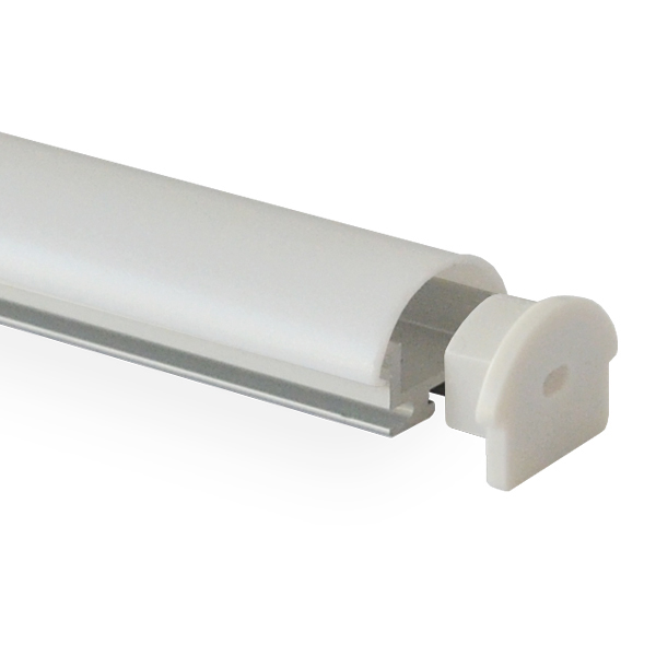 Aluminium-LED-Diffusorkanal für 12-mm-LED-Lichtleisten