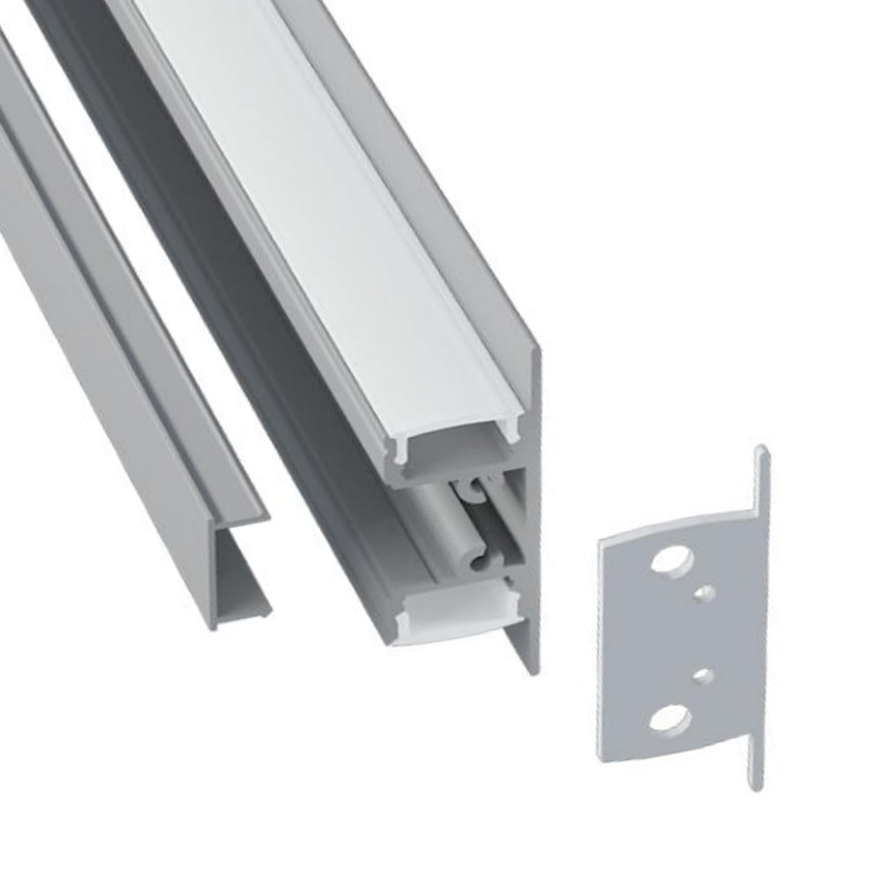 LED-Kanal für die Wand für 10-mm-LED-Streifenlichter – zweiseitige Beleuchtung