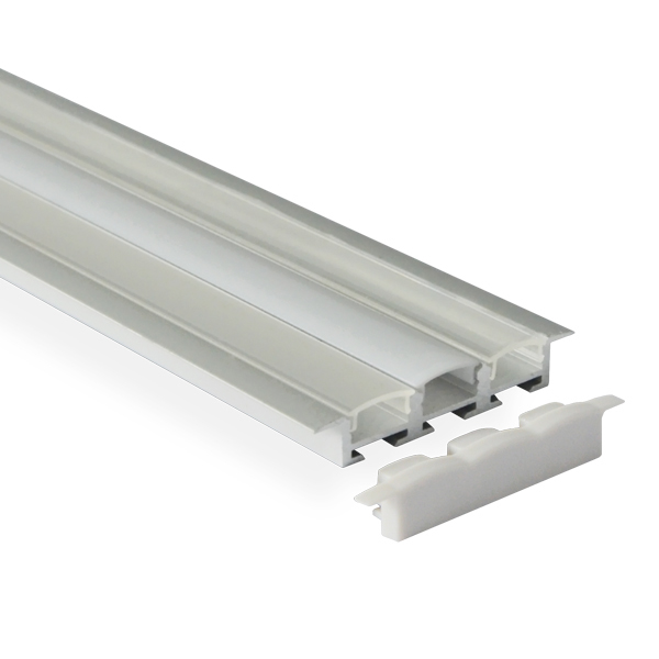 Versenkter LED-Streifenkanal aus Aluminium für 12-mm-LED-Lichtstreifen