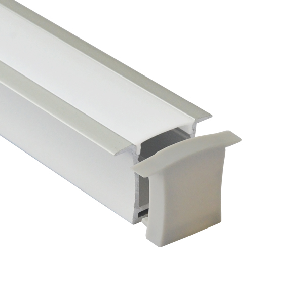 15 mm LED-Streifenprofil aus Aluminium mit Einbau- oder Aufhängungsflansch
