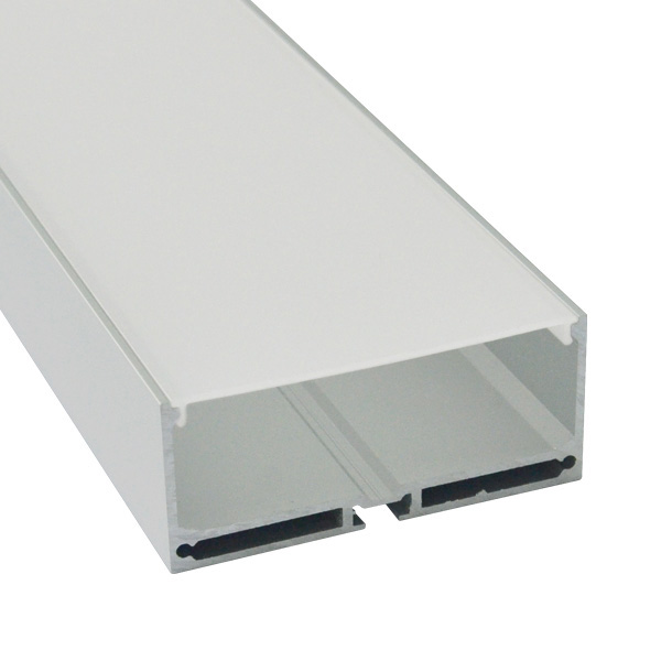 Hängender Decken-LED-Lichtstreifendiffusor – 64.7 mm Innenbreite Hängender Decken-LED-Lichtstreifendiffusor – 64.7 mm Innenbreite