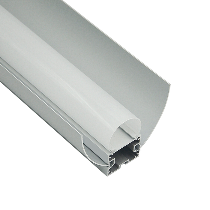 BAPL068 Aluminiumprofil – Innenbreite 25.2 mm (0.99 Zoll) – eloxierter Extrusionskanal für LED-Streifen
