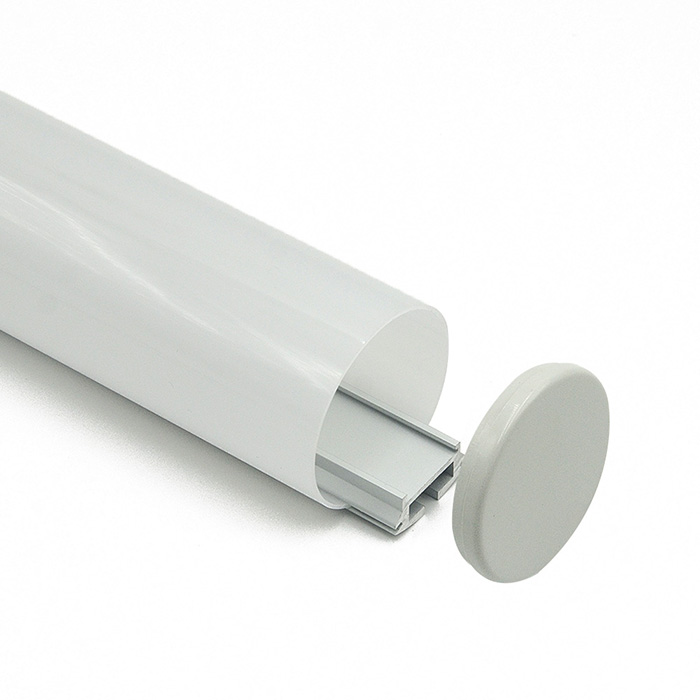 Runder LED-Streifen-Lichtkanal, 360-Grad-Diffusionslicht für zweireihigen LED-Streifen