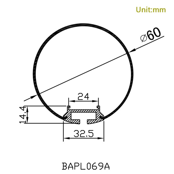 Kulatý LED pásek světelný kanál 360° rozptýlené světlo pro dvouřadý LED pás Kulatý LED pásek světelný kanál 360° rozptýlené světlo pro dvouřadý LED pás