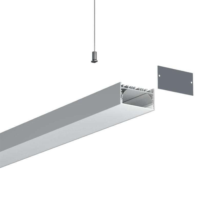 Závěsný LED difuzor kanálové páskové osvětlení - vnitřní šířka 44.6 mm (1.76 palce)