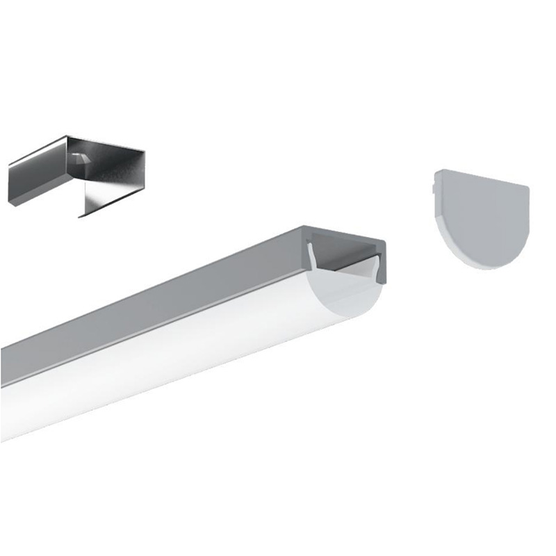 LED-Diffusor-Aluminiumkanal mit 60°-Linse für 10-mm-LED-Lichtstreifen