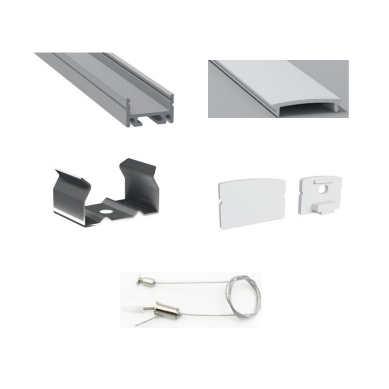 LED závěsné svítidlo s hliníkovým kanálem pro 16mm LED lanová světla LED závěsné svítidlo s hliníkovým kanálem pro 16mm LED lanová světla