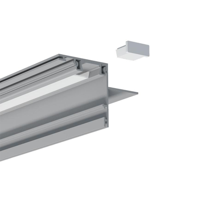 LED-Trockenbau-Kanaldiffusor aus Aluminium für 10 mm COB-LED-Streifen