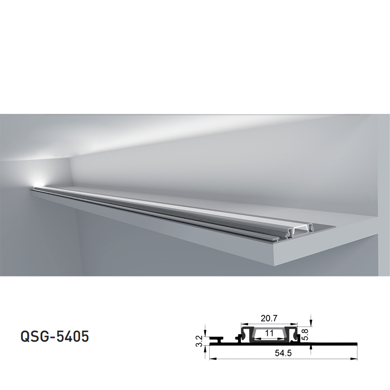 Aluminiumprofil für Deckeneinbauleuchte für 10 mm LED-Streifenlichter Aluminiumprofil für Deckeneinbauleuchte für 10 mm LED-Streifenlichter