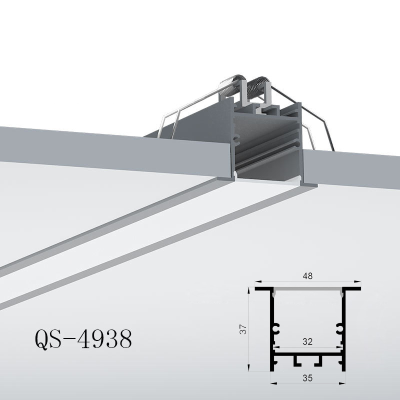 LED zapuštěný kanál pro 32mm čtyřřadé LED páskové světlo LED zapuštěný kanál pro 32mm čtyřřadé LED páskové světlo