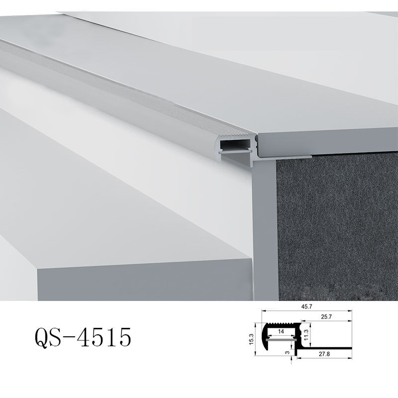 LED-Treppenprofil-Aluminiumkanal für 12-mm-COB-LED-Lichtstreifen LED-Treppenprofil-Aluminiumkanal für 12-mm-COB-LED-Lichtstreifen