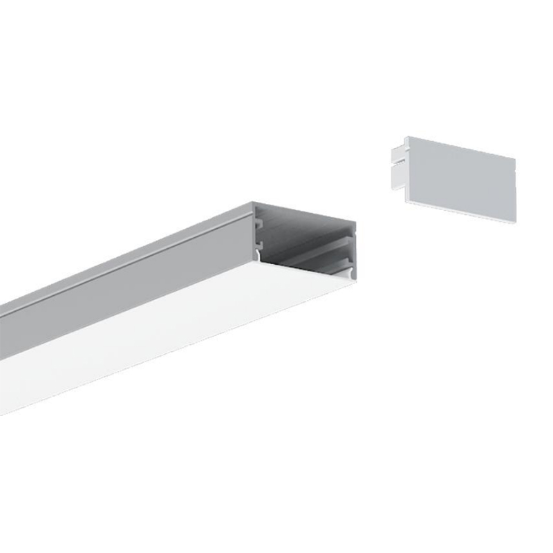 Vytlačovací profily difuzoru LED pásek pro 30mm RGBW jasná LED lanová světla