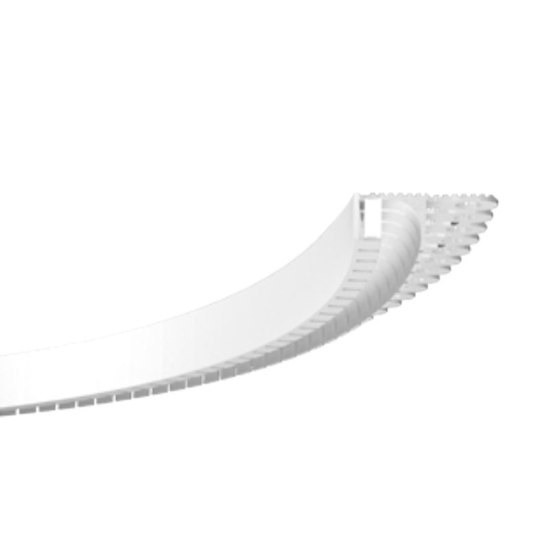 Schodišťový profil pro zakřivené dlaždice řady LR – pro 10mm LED páskové světlo