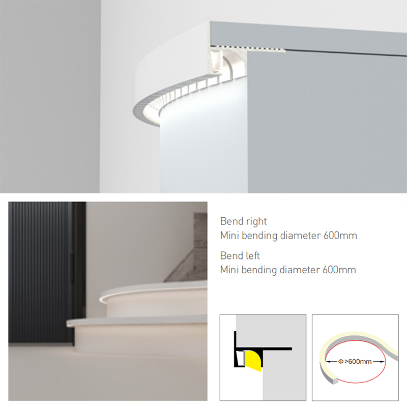 LR Series Curved Stair Nosing Profile
