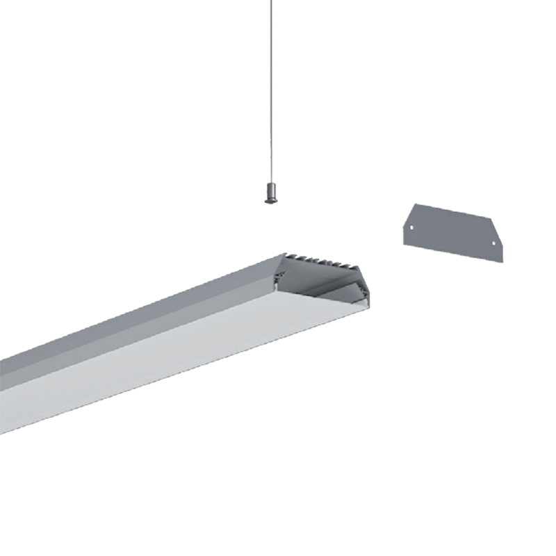 Velké stropní LED páskové profily hliníkový kanál - vnitřní šířka 92.6 mm (3.65 palce)