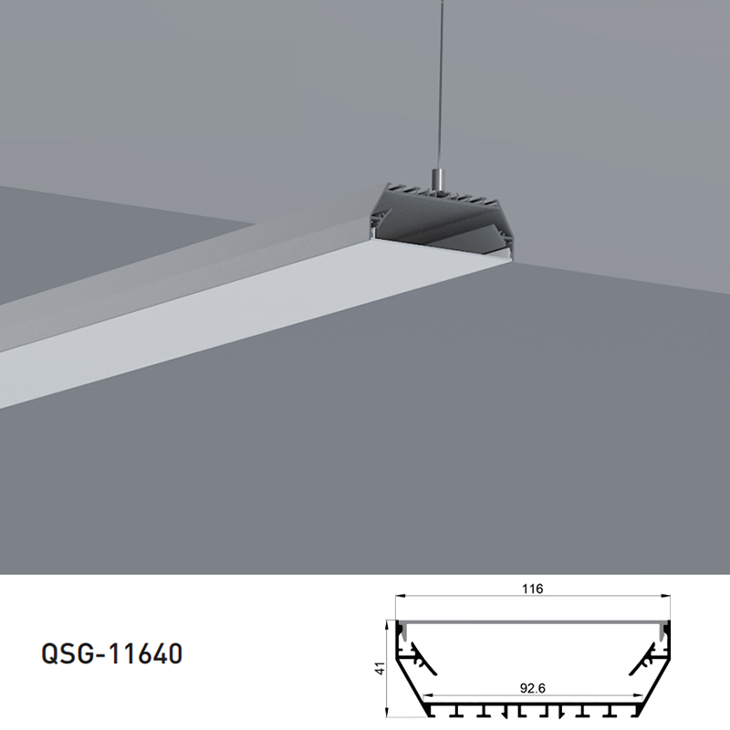 Große Decken-LED-Streifenprofile aus Aluminiumkanal – Innenbreite 92.6 mm (3.65 Zoll) Große Decken-LED-Streifenprofile aus Aluminiumkanal – Innenbreite 92.6 mm (3.65 Zoll)
