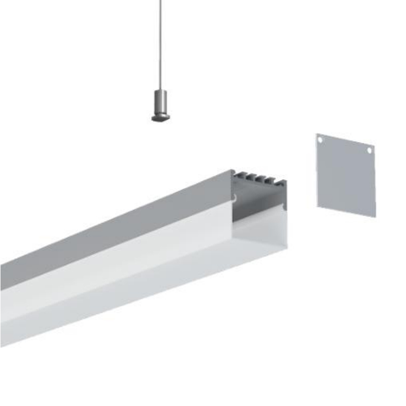 Stropní LED kanál s difuzorem světla Pro 41mm LED páskové světlo Stropní LED kanál s difuzorem světla Pro 41mm LED páskové světlo