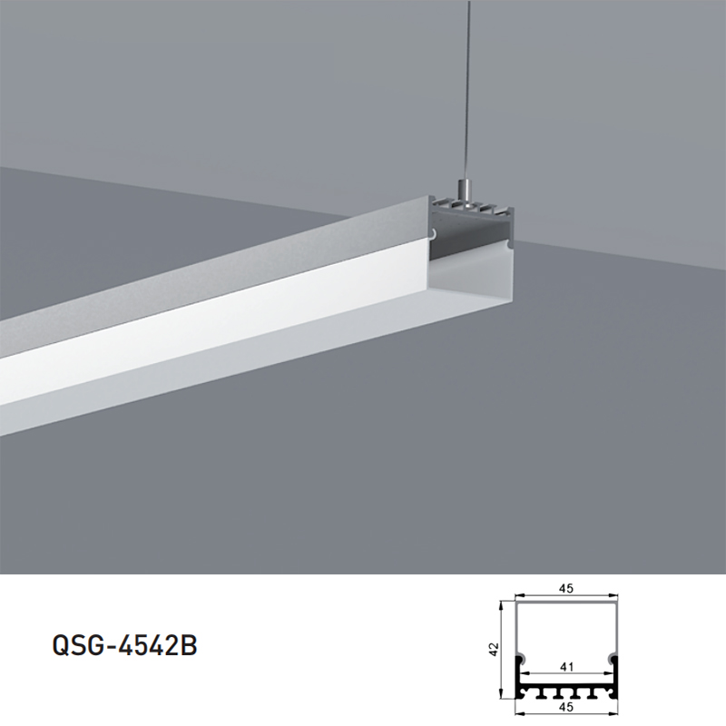 Stropní LED kanál s difuzorem světla Pro 41mm LED páskové světlo Stropní LED kanál s difuzorem světla Pro 41mm LED páskové světlo