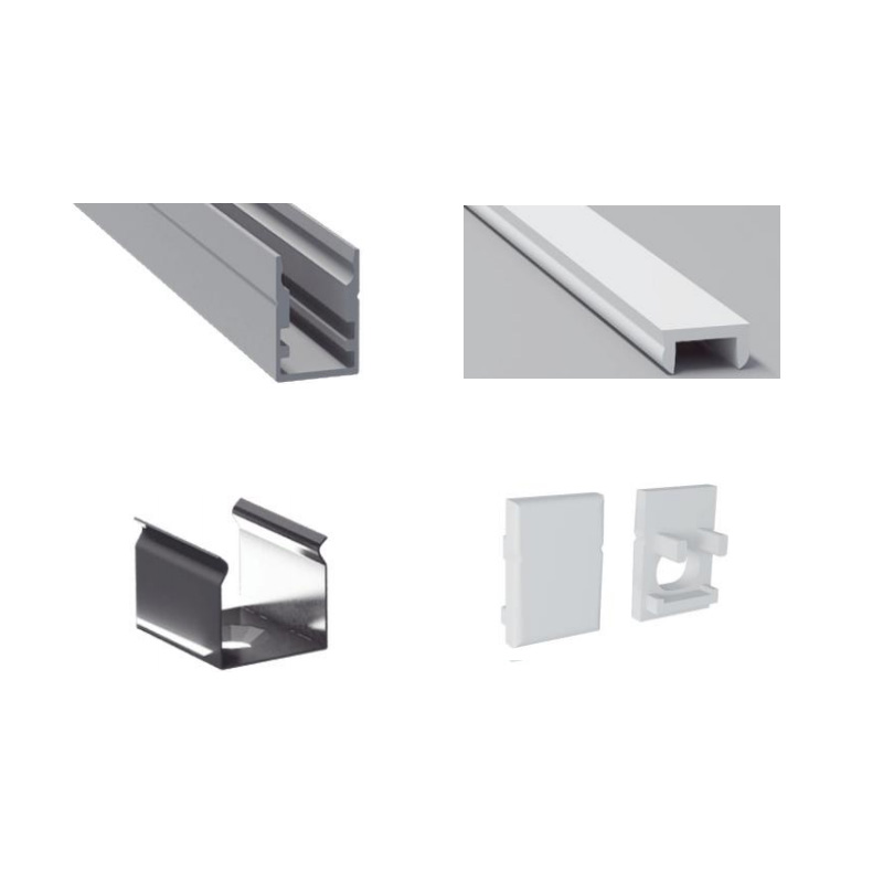 Mini-8-mm-LED-Streifen-Aluminiumprofil Mini-8-mm-LED-Streifen-Aluminiumprofil