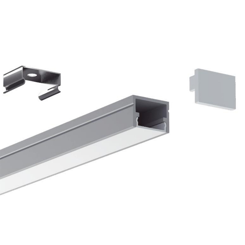 Mini-LED-Aluminium-Strangpresskanal für 12-mm-LED-Streifen Mini-LED-Aluminium-Strangpresskanal für 12-mm-LED-Streifen