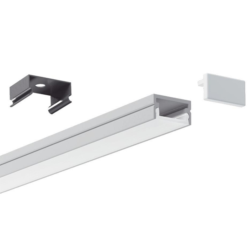 Mini-LED-U-Profil aus Aluminium für 12 mm LED-Lichtleisten Mini-LED-U-Profil aus Aluminium für 12 mm LED-Lichtleisten