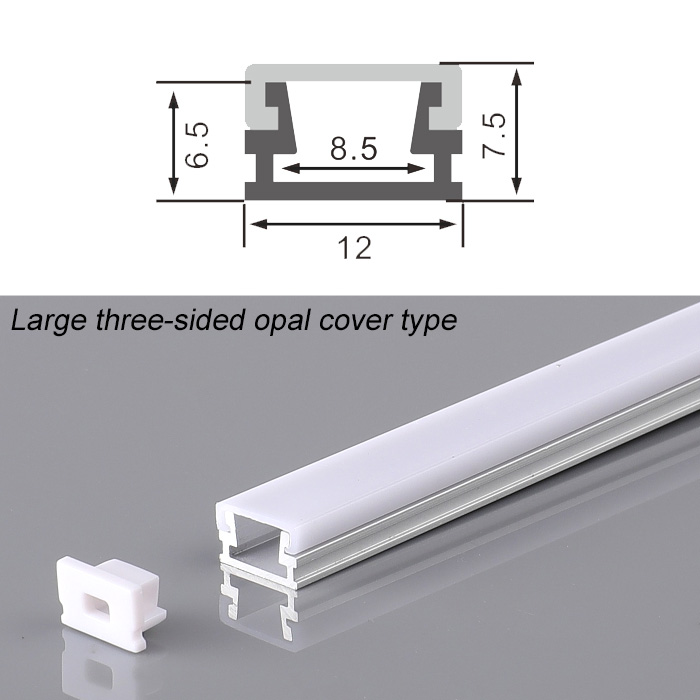 Mini LED Aluminum Profile With Three-Sided PC Cover