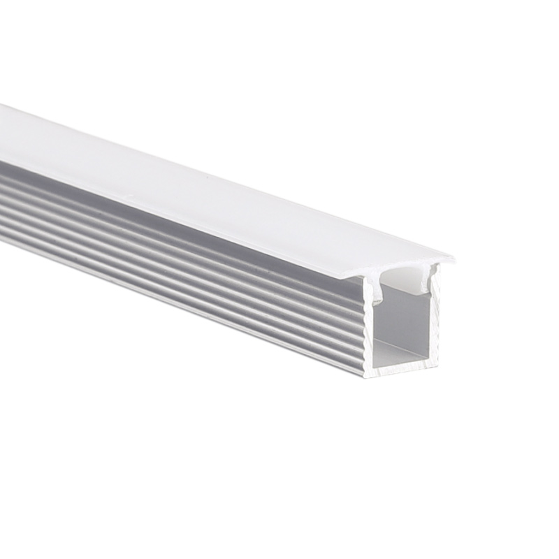 Mini-LED-Streifen-Einbaukanal ohne Rand, aber mit Flansch – 12 mm Lichtfläche