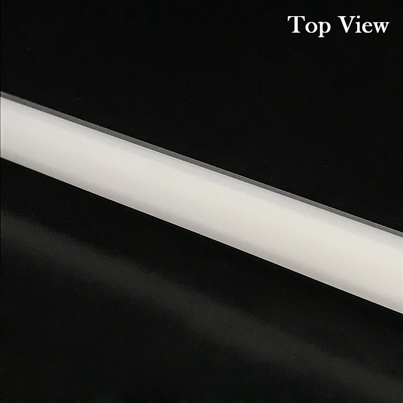 Mini trimless, ale přírubový zapuštěný LED páskový kanál - 12mm světelný povrch Mini trimless, ale přírubový zapuštěný LED páskový kanál - 12mm světelný povrch