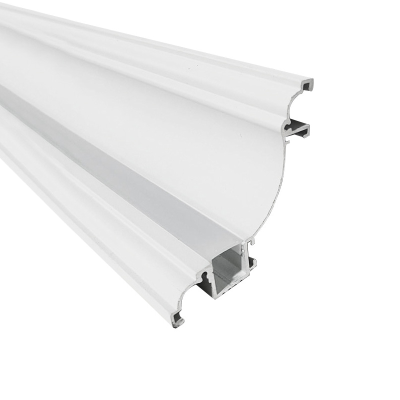 Moderní domácí bílý kovový LED korunkový osvětlovací profil pro 12mm světelné lano