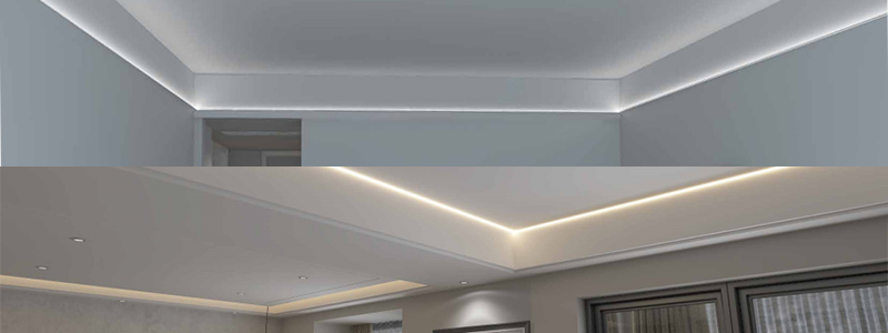 Moderní LED stropní osvětlení s korunkou