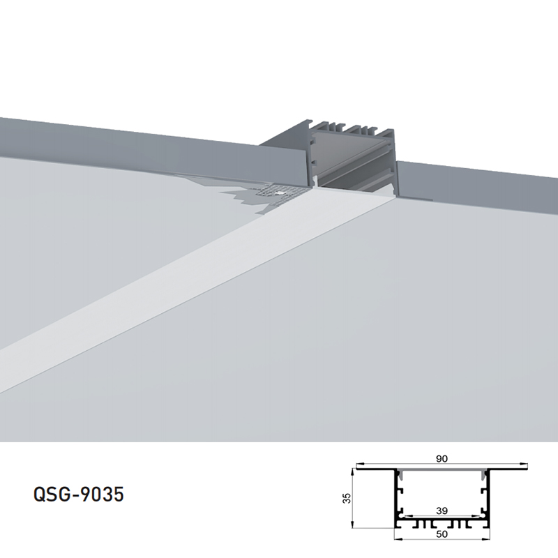 Mud In LED Light Channel Diffuser