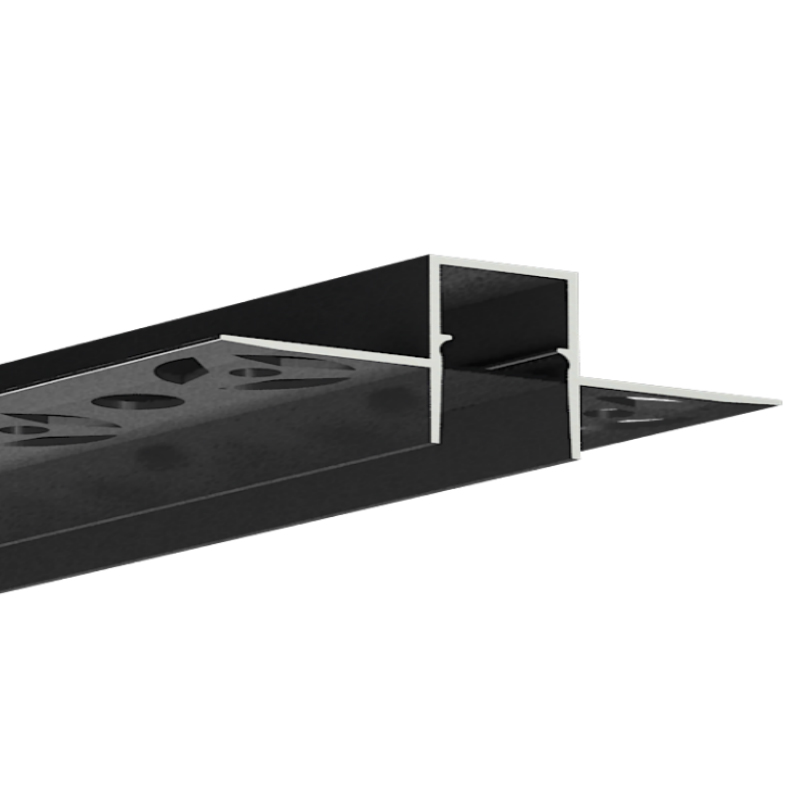 Blendfreier Gips im LED-Kanal für 12-mm-Streifenbeleuchtung Blendfreier Gips im LED-Kanal für 12-mm-Streifenbeleuchtung
