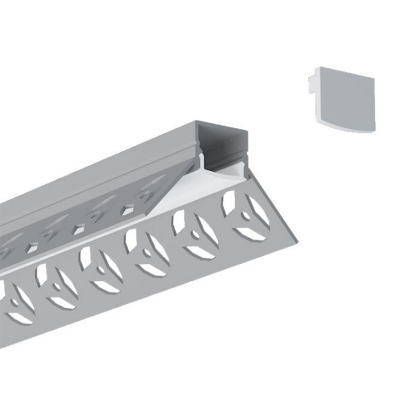 Gips-in-Eck-LED-Aluminiumkanal für 15 mm zweireihige LED-Bandleuchten